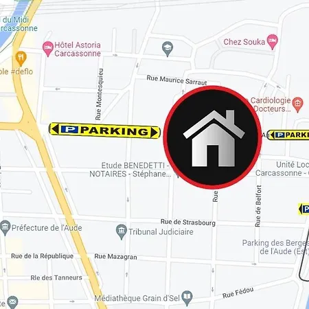 Apartmán Cosy Avec Vue Imprenable Sur La Cite Carcassonne